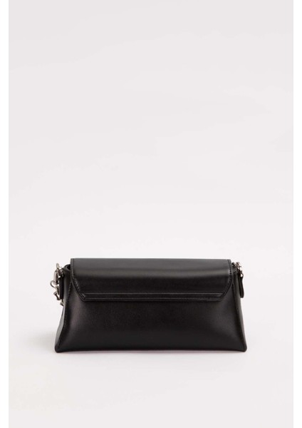 Siyah Logo Tokalı Omuz Çantası fırsatları