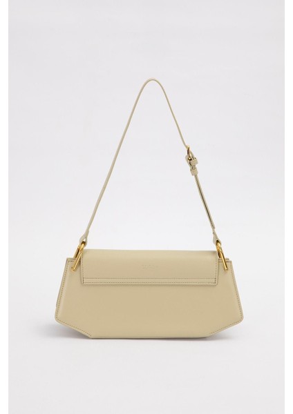 Yeşil Oval Gold Aksesuarlı Omuz Çantası fırsatları