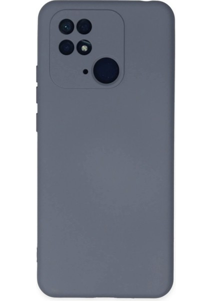 Newface Xiaomi Redmi 10C Kılıf Nano Içi Kadife Silikon - Gri