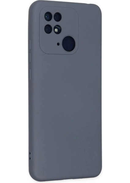 Newface Xiaomi Redmi 10C Kılıf Nano Içi Kadife Silikon - Gri modelleri
