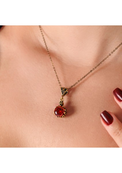 Mistik Işıltı Bordo Kadın 3'lü Takı Seti Küpe Kolye Yüzük Takım Bakır El Yapımı Zirkon Taşlı Kararma Yapmaz Kutulu modelleri