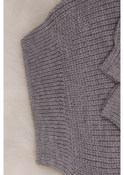 Cocuk-Bebek Triko Bayram ve Mevsimlik Kazak Kazak Açık Gri fiyatları