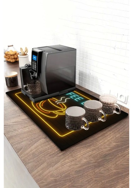 Barista Kahve Barı Tezgah Matı Sıvı Geçirmez Xxl Büyük Boy Espresso Makinesi Pad 40X90CM 27250827