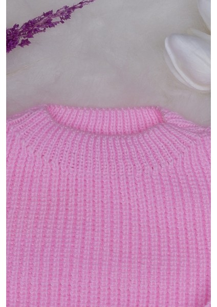 Cocuk-Bebek Triko Bayram ve Mevsimlik Kazak Kazak Pembe fırsatları