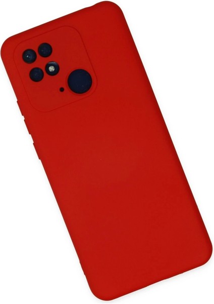 Newface Xiaomi Redmi 10C Kılıf Nano Içi Kadife Silikon - Kırmızı fiyatları