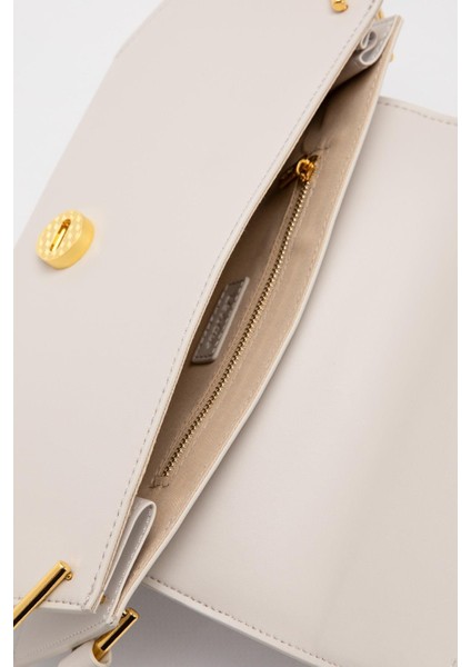 Gri Oval Gold Aksesuarlı Omuz Çantası modelleri