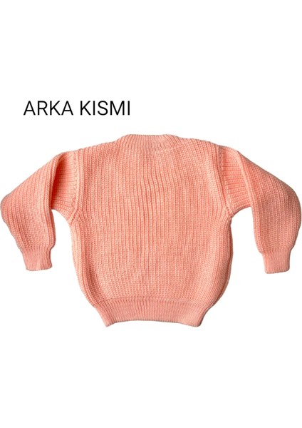 Esnek Triko Kazak Bisiklet Yaka Oversize Unisex Bebek Çocuk 1-5 Yaş fırsatları