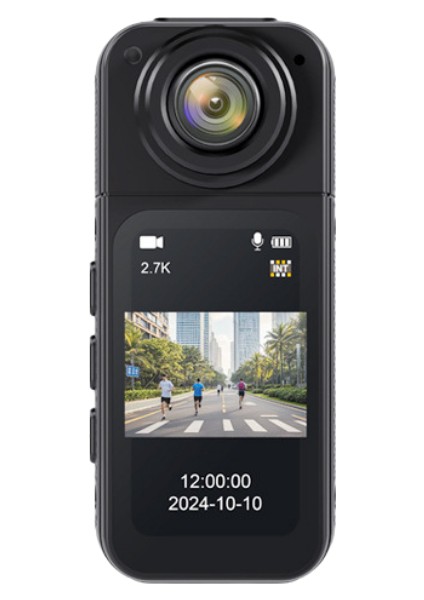 Mini Pov Thumb Aksiyon Kamerası | Thumb Aksiyon Kamerası, 2.7k Video Kaydı, 180° Dönüş Açısı, Şarjlı, Wifi App Kontrol