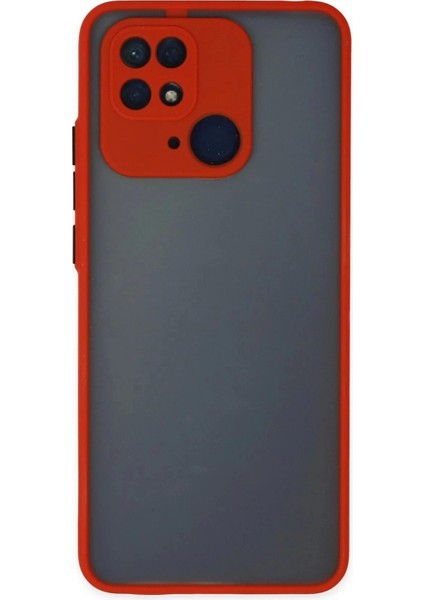 Newface Xiaomi Redmi 10C Kılıf Montreal Silikon Kapak - Kırmızı