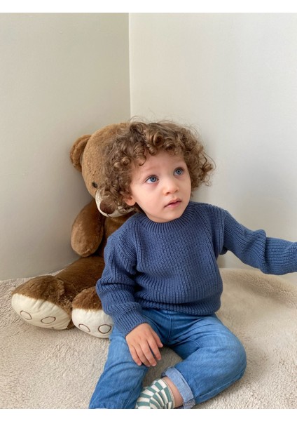 Triko Kazak Esnek Bebek Çocuk Selanik Bisiklet Yaka 1-5 Yaş fırsatları