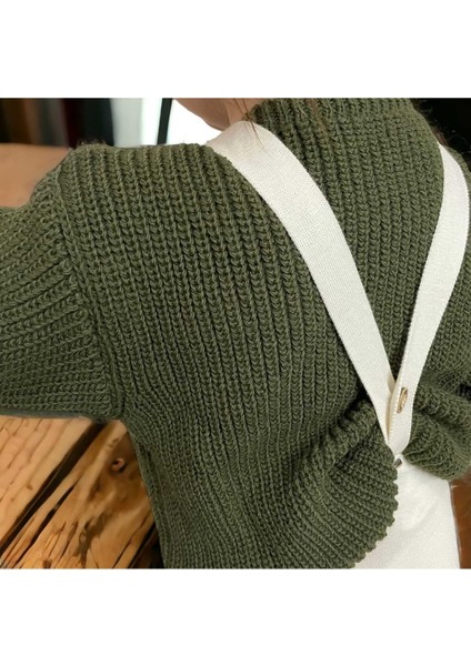 Erkek Bebek-Çocuk /kız Bebek-Çocuk Bisiklet Yaka Oversize Triko Kazak