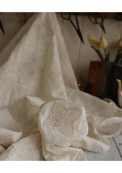 %100 Pamuklu Dantel Fisto Krem Renktedir modelleri