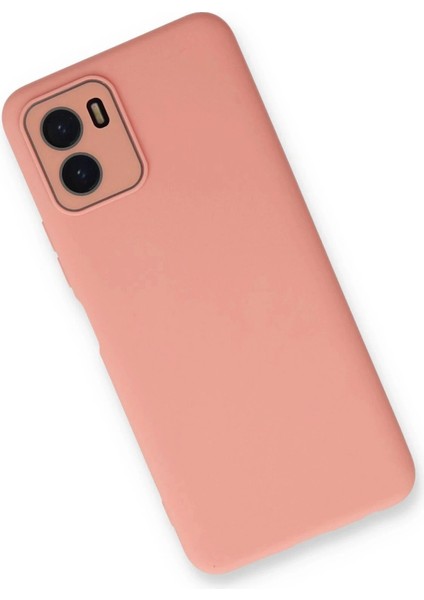 Newface Vivo Y15S Kılıf Lansman Glass Kapak - Pembe modelleri
