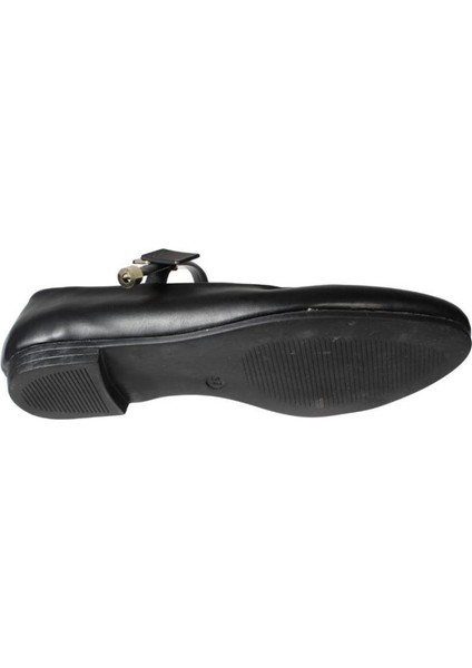 Yazkış Kadın Siyah Ten Cilt Üzeri Atkılı Babet fırsatları