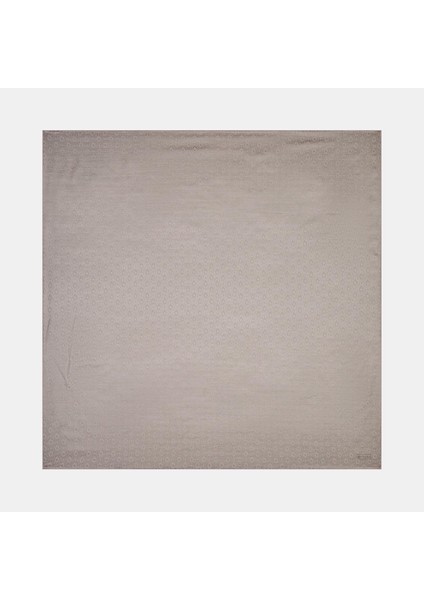 Pamuk Ipek Monogram Eşarp 41301-GRI