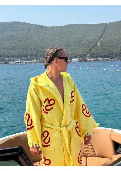 Pamuk Kimono Sabahlık Havlu Solenrosa