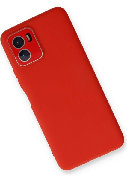 Newface Vivo Y15S Kılıf Lansman Glass Kapak - Kırmızı fiyatları