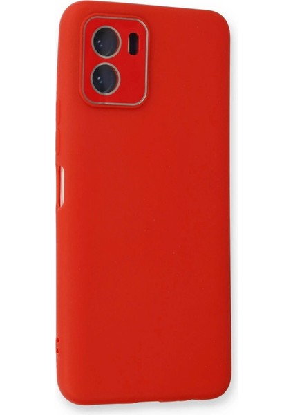 Newface Vivo Y15S Kılıf Lansman Glass Kapak - Kırmızı modelleri