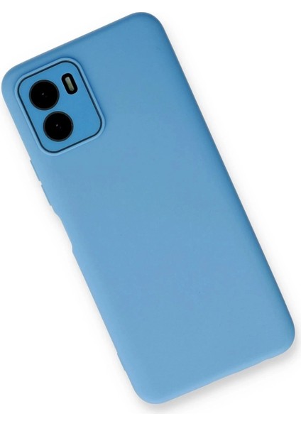 Newface Vivo Y15S Kılıf Lansman Glass Kapak - Mavi fiyatları