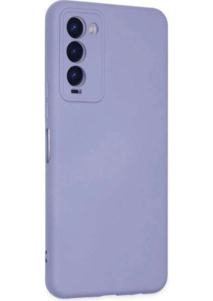 Newface Tecno Camon 18 Kılıf Nano Içi Kadife Silikon - Lila modelleri