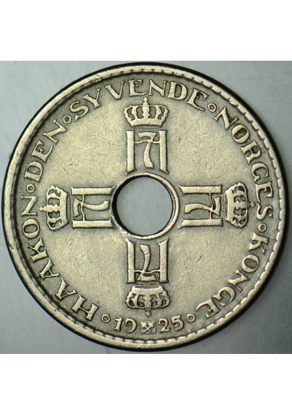 Norveç 1 Kron 1925 Delikli. Az Çıkar. modelleri