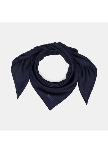 Pamuk Ipek Monogram Eşarp 41301-LACIVERT fiyatları