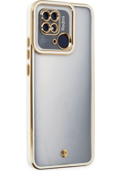 Newface Xiaomi Redmi 10C Kılıf Liva Lens Silikon - Beyaz