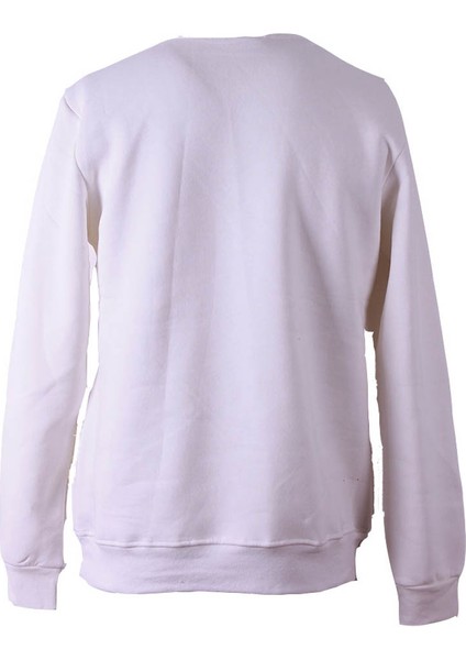 Beyaz Erkek Sweatshirt modelleri