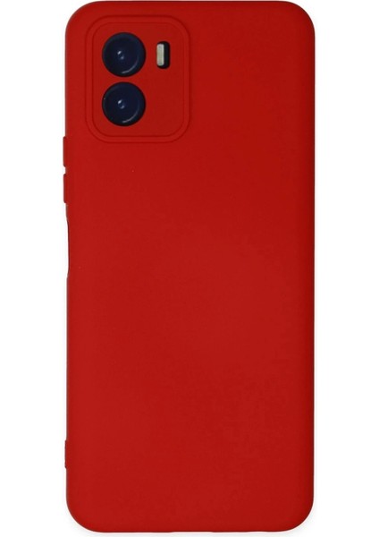 Newface Vivo Y15S Kılıf Nano Içi Kadife Silikon - Kırmızı