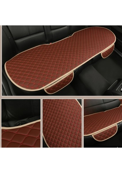 Toyota Yaris (2005 Öncesi) 1999–2005 Uyumlu 3 Parça Kapitone Oturak Araba Koltuk Suni Deri Pembe - Kaymaz | Trobus modelleri