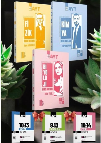 2026 AYT Fizik Kimya Biyoloji Konu Ders Notları AYT Fen Bilimleri Sayısal+AYT 3 Deneme Seti fiyatları