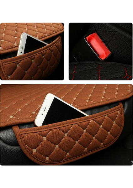 Seat Cordoba (2002 Öncesi) 1993–2002 Uyumlu 3 Parça Kapitone Oturak Araba Koltuk Suni Deri Pembe - Kaymaz | Trobus fiyatları