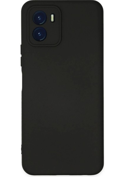 Newface Vivo Y15S Kılıf Nano Içi Kadife Silikon - Siyah