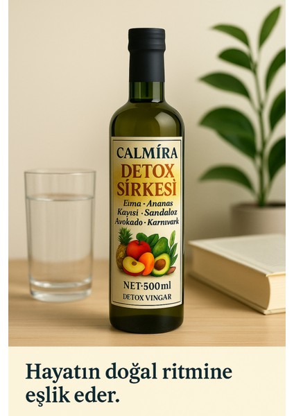 Detoks Sirkesi 500 ml - (Detox Vinegar) Doğal ve Katkısız