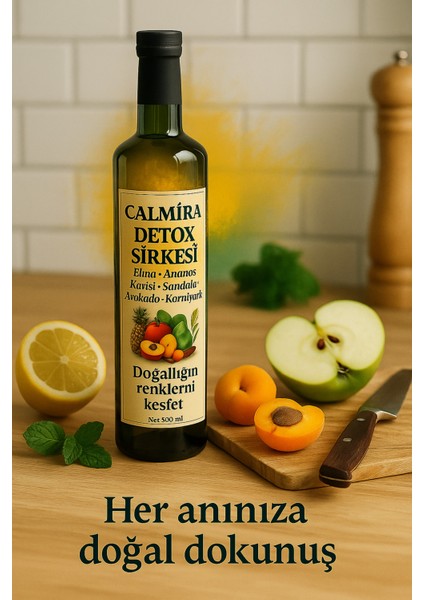 Detoks Sirkesi 500 ml - (Detox Vinegar) Doğal ve Katkısız