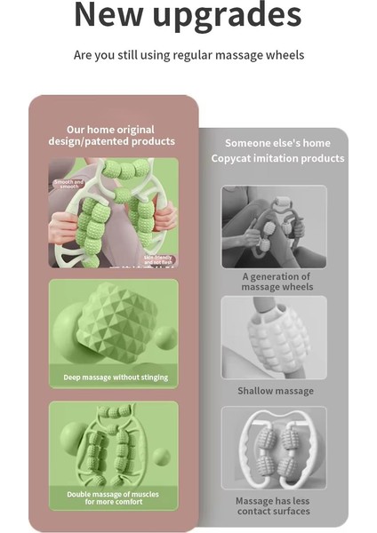 29 Tekerlekli Ayak ve Bacak Masaj Aleti – Derin Doku Masajı ile Yorgunluğa Son! Somon fırsatları