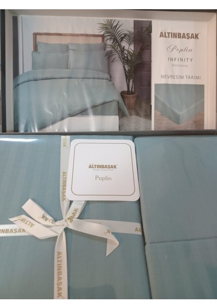 % 100 Pamuk Infinity Breezeway Poplin Çift Kişilik Lastikli Çarşaflı Nevresim Takımı fiyatları