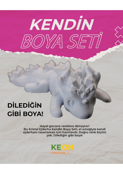 Kendin Boya Seti Kristal Ejderha fiyatları