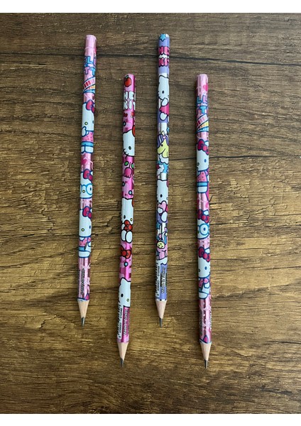 Hello Kitty 4 Adet Kurşun Kalem Okul Kırtasiye Seti modelleri