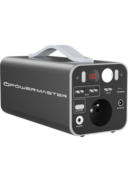 Powermaster ES150 150 Watt Taşınabilir Güç Istasyonu Kamp Tipi Elektrik Sağlayıcı Güç Kaynağı
