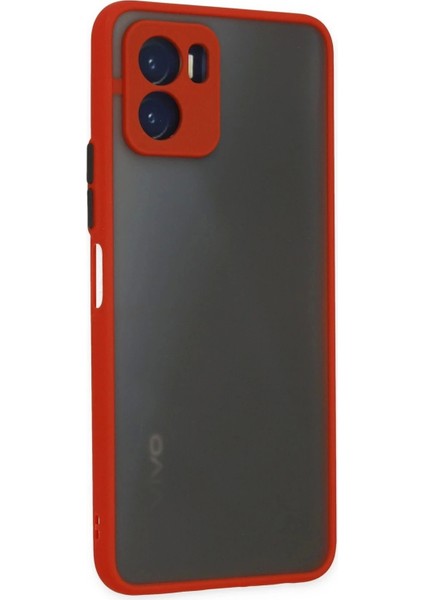 Newface Vivo Y15S Kılıf Montreal Silikon Kapak - Kırmızı modelleri