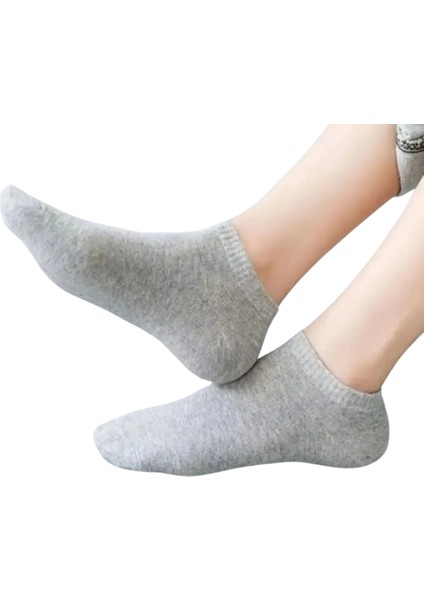 6 Çift Ünisex Düz Patik Çorap