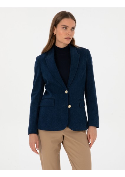 Kadın Saks Regular Fit Jean Ceket 50315592-VR032 modelleri