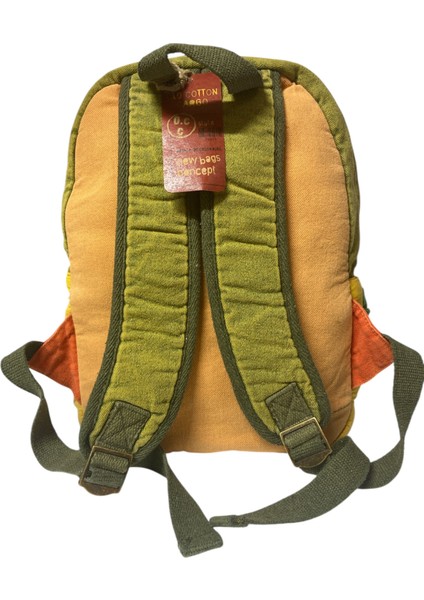 Old Cotton Kaliteli Tek Bölmeli Vintage Disayn Günlük Sırt Gezi Çantası 27 cm x 40 cm