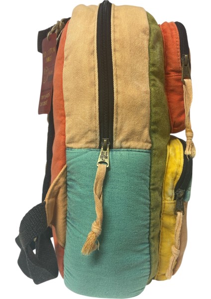 Old Cotton Kaliteli Tek Bölmeli Vintage Disayn Günlük Sırt Gezi Çantası 27 cm x 40 cm indirimleri