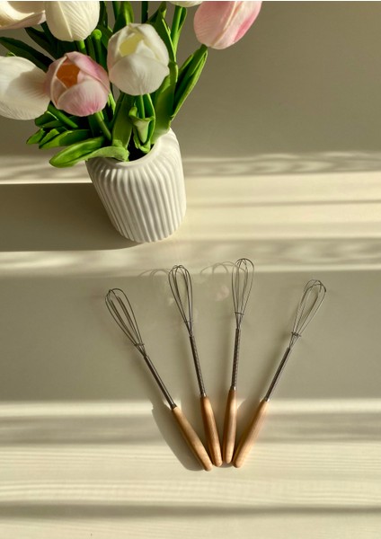 Bambu Saplı Mini Çırpıcı