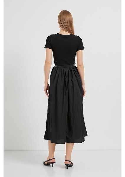 Kemerli Modal Dokulu Tasarım Elbise indirimleri