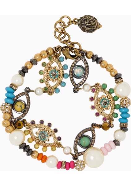 Multi-Strand Eye Bileklik, Pirinç-Kristal