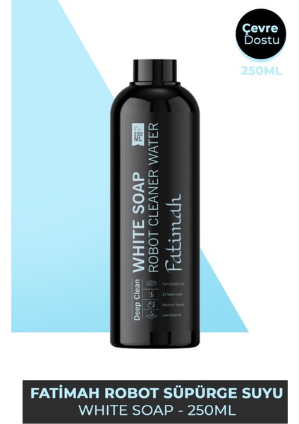 Beyaz Sabun Kokulu Akıllı Robot Süpürge Suyu, Mop Suyu Yüzey Temizleyici 250ML