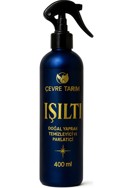 Işıltı Doğal Yaprak Temizleyici & Parlatıcı Bitki Bakım Spreyi 400 ml
